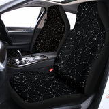 Black And White Constellation Print Universal Fit Car Seat Covers 102422