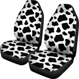 Black And White Cow Print Universal Fit Car Seat Covers 102422