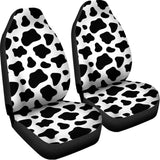 Black And White Cow Print Universal Fit Car Seat Covers 102422