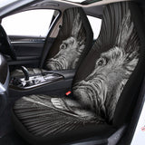 Black And White Crazy Donkey Print Universal Fit Car Seat Covers 102422