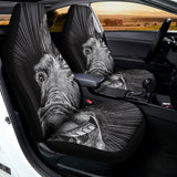 Black And White Crazy Donkey Print Universal Fit Car Seat Covers 102422