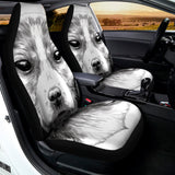 Black And White Drawing Beagle Print Universal Fit Car Seat Covers 102422