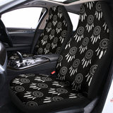 Black And White Dream Catcher Print Universal Fit Car Seat Covers 102422