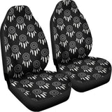 Black And White Dream Catcher Print Universal Fit Car Seat Covers 102422