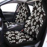 Black And White Eyeball Pattern Print Universal Fit Car Seat Covers 102422