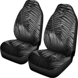 Black And White Fern Leaf Print Universal Fit Car Seat Covers 102422