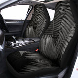 Black And White Fern Leaf Print Universal Fit Car Seat Covers 102422