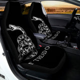 Black And White Gadsden Flag Print Universal Fit Car Seat Covers 102422