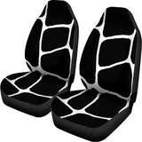 Black And White Giraffe Pattern Print Universal Fit Car Seat Covers 102422