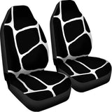 Black And White Giraffe Pattern Print Universal Fit Car Seat Covers 102422