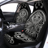 Black And White Hamsa Print Universal Fit Car Seat Covers 102422