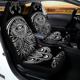 Black And White Hamsa Print Universal Fit Car Seat Covers 102422