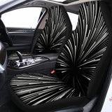 Black And White Hyperspace Print Universal Fit Car Seat Covers 102422