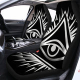 Black And White Illuminati Print Universal Fit Car Seat Covers 102422