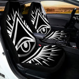 Black And White Illuminati Print Universal Fit Car Seat Covers 102422
