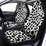 Black And White Jaguar Pattern Print Universal Fit Car Seat Covers 102422