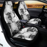 Black And White Jellyfish Pattern Print Universal Fit Car Seat Covers 102422