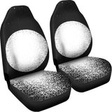 Black And White Moonlight Print Universal Fit Car Seat Covers 102422