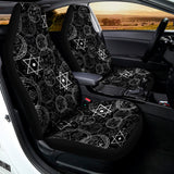 Black And White Mystic Witch Print Universal Fit Car Seat Covers 102422
