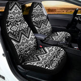 Black And White Navajo Print Universal Fit Car Seat Covers 102422