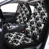 Black And White Octopus Pattern Print Universal Fit Car Seat Covers 102422