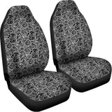 Black And White Octopus Tentacles Print Universal Fit Car Seat Covers 102422