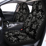 Black And White Owl Pattern Print Universal Fit Car Seat Covers 102422