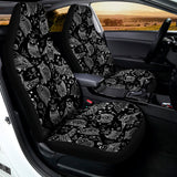 Black And White Owl Pattern Print Universal Fit Car Seat Covers 102422
