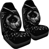 Black And White Owl Print Universal Fit Car Seat Covers 102422