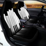 Black And White Piano Keyboard Print Universal Fit Car Seat Covers 102422