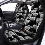 Black And White Sheep Pattern Print Universal Fit Car Seat Covers 102422