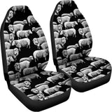 Black And White Sheep Pattern Print Universal Fit Car Seat Covers 102422