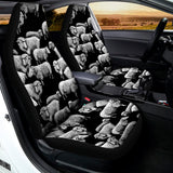 Black And White Sheep Pattern Print Universal Fit Car Seat Covers 102422