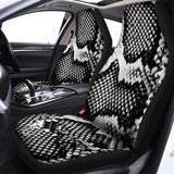 Black And White Snakeskin Print Universal Fit Car Seat Covers 102422