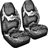 Black And White Snakeskin Print Universal Fit Car Seat Covers 102422