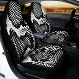 Black And White Snakeskin Print Universal Fit Car Seat Covers 102422