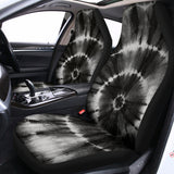 Black And White Tie Dye Print Universal Fit Car Seat Covers 102422