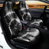 Black And White Tie Dye Print Universal Fit Car Seat Covers 102422
