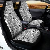 Black And White Tiger Pattern Print Universal Fit Car Seat Covers 102422