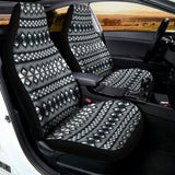 Black And White Tribal Geometric Print Universal Fit Car Seat Covers 102422
