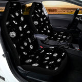 Black And White UFO Pattern Print Universal Fit Car Seat Covers 102422