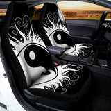 Black And White Yin Yang Sun Print Universal Fit Car Seat Covers 102422
