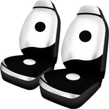 Black And White Yin Yang Symbol Print Universal Fit Car Seat Covers 102422