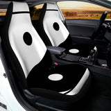 Black And White Yin Yang Symbol Print Universal Fit Car Seat Covers 102422