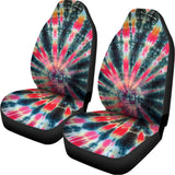Black Backed Tie Dye Print Universal Fit Car Seat Covers 102422