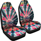 Black Backed Tie Dye Print Universal Fit Car Seat Covers 102422