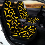 Black Banana Pattern Print Universal Fit Car Seat Covers 102422