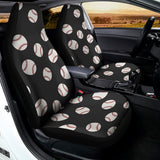 Black Baseball Pattern Print Universal Fit Car Seat Covers 102422