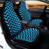 Black Blue And Purple Chevron Print Universal Fit Car Seat Covers 102422