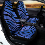 Black Blue Zebra Pattern Print Universal Fit Car Seat Covers 102422